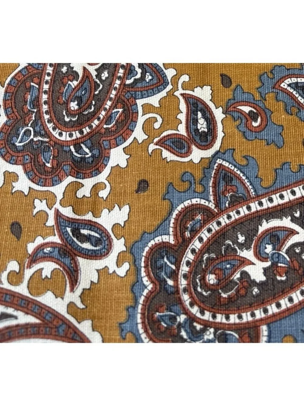 Bohemian Paisley Print Upholstery Fabric 19x44